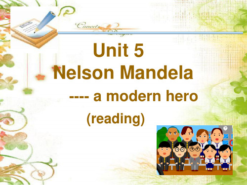 英语：必修1 Unit5 Nelson Mandela-Reading课件(人教新课标)