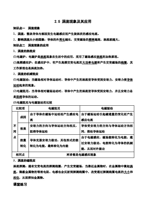 2.5涡流现象及其应用