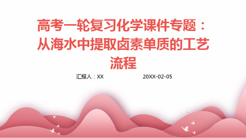 高考一轮复习化学课件专题：从海水中提取卤素单质的工艺流程