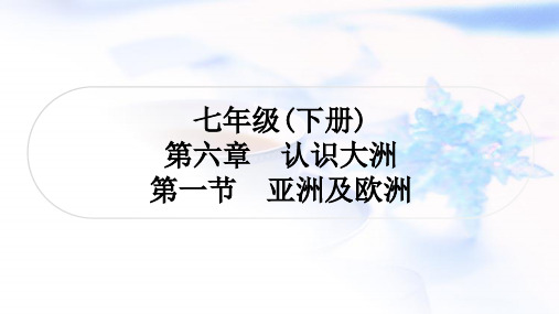 湘教版中考地理复习七年级下册第六章认识大洲第一节亚洲及欧洲课件