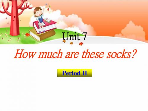 How much are these socks 优秀ppt课件6