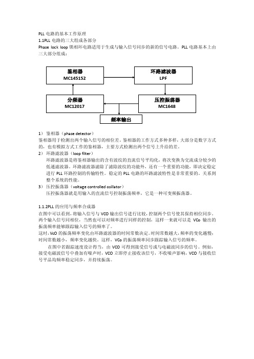 PLL电路的基本工作原理（1）