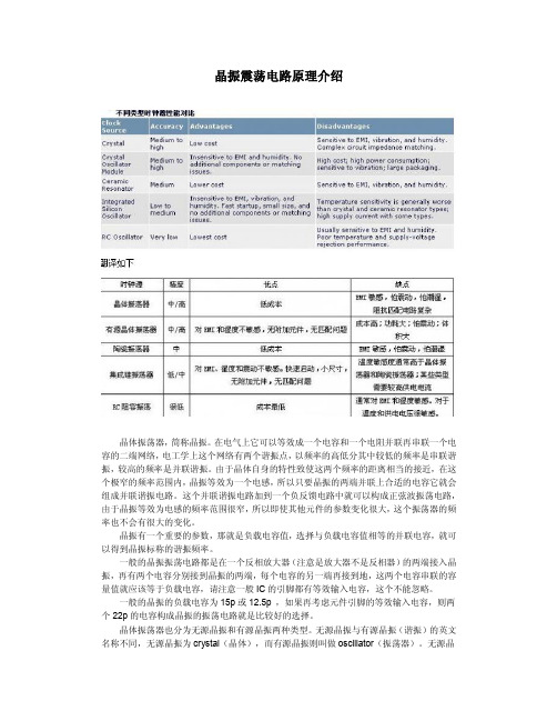 晶振电路原理