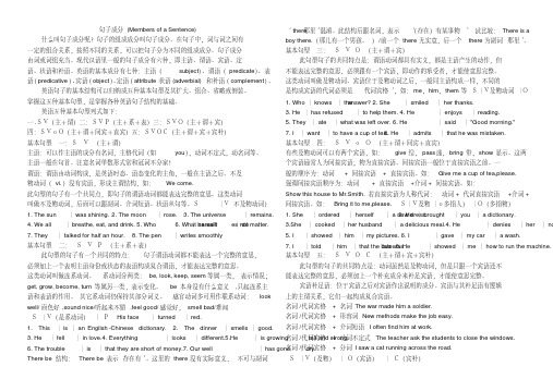 (完整word版)高中英语句子结构成分分析直接打印版