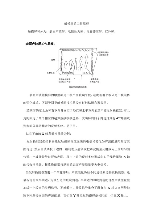 触摸屏的工作原理