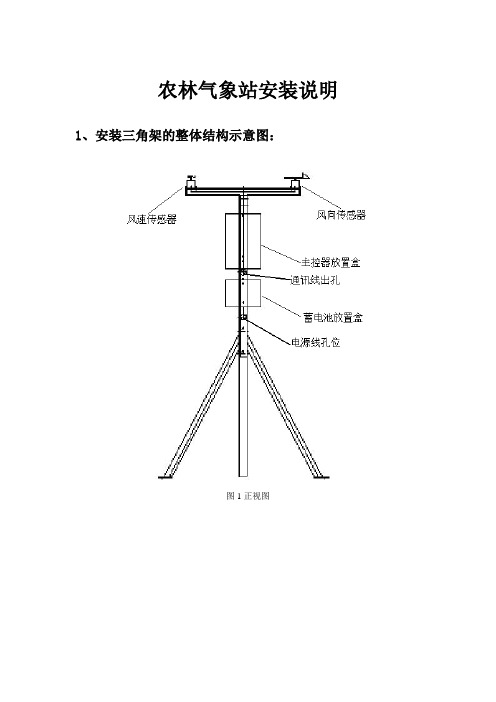 农林气象站安装说明