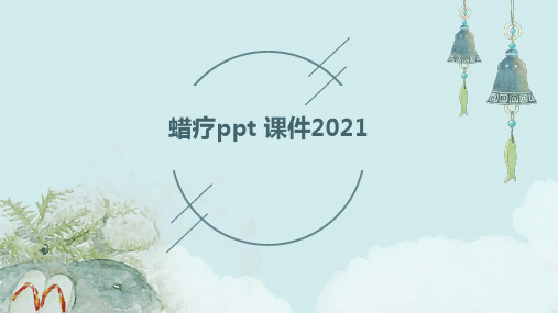 蜡疗ppt 课件2021