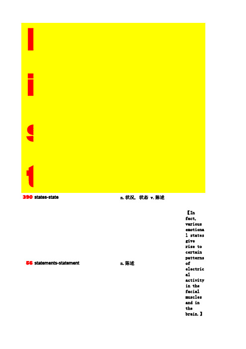 无老师托福词汇红宝书(7天搞定托福单词)表格版最终版