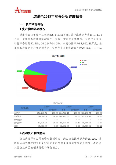 道道全2018年财务分析详细报告-智泽华