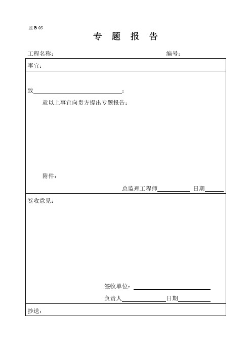 监理B类样表