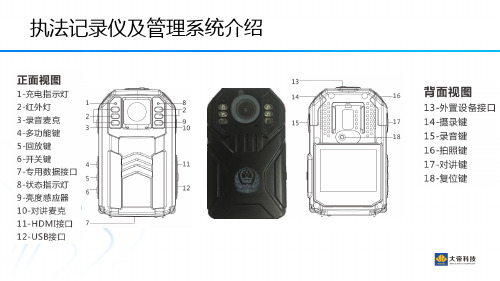 执法记录仪及管理系统介绍 ppt课件