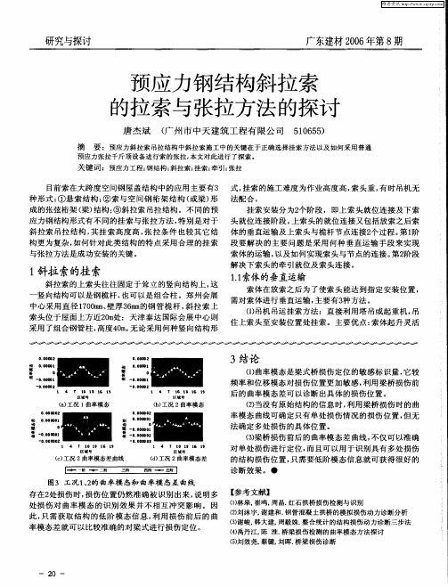 预应力钢结构斜拉索的拉索与张拉方法的探讨