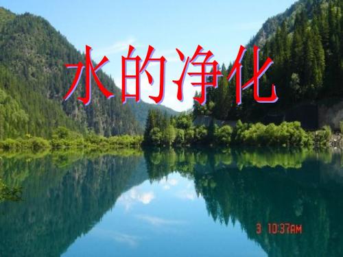 化学：2.1《水的净化》课件(1)(鲁教版九年级)