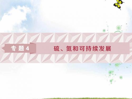 高考化学(苏教版)总复习课件：专题4 硫、氮和可持续发展1 第一单元 含硫化合物的性质和应用(共66张)