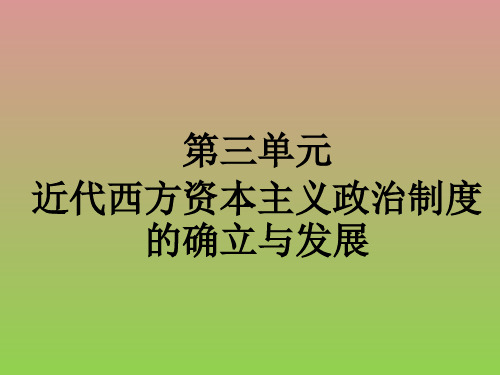 《英国君主立宪制的建立》课件1(29张PPT)(人教版必修1)