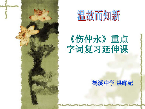伤仲永复习课(优秀公开课)