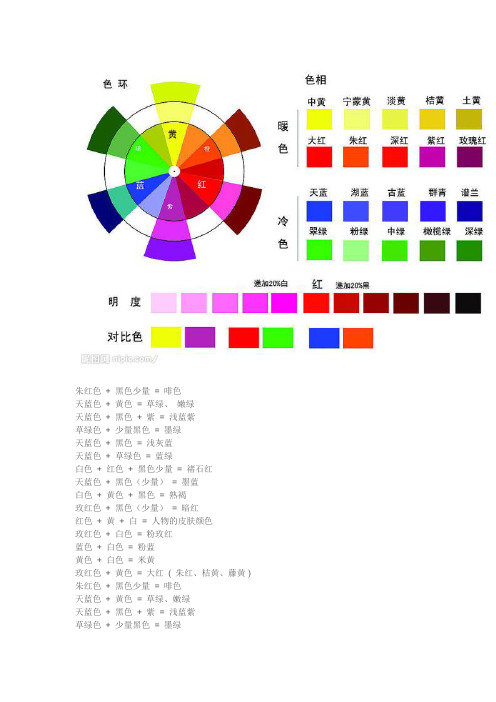 水粉画的调色配色