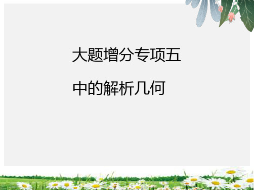 2019届高考数学人教A版理科第一轮复习课件高考大题增分专项5精选ppt版本