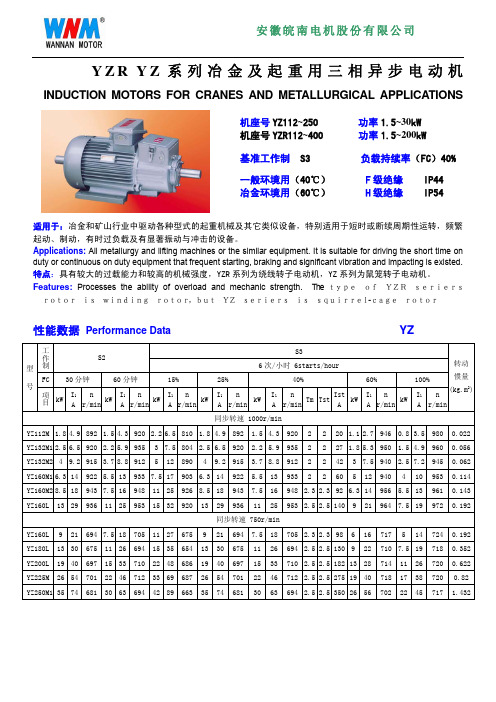 YZR,YZ系列三相异步电机