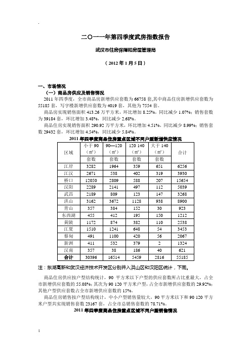 武房指数报告2011Q