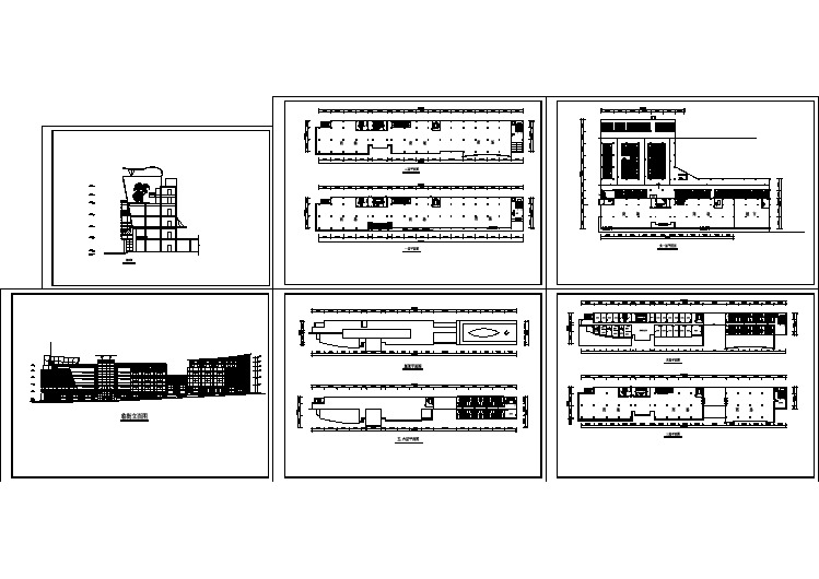 某地六层临街商场综合楼建筑设计图