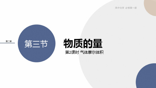 2024-2025学年高中化学-人教版-必修第一册-第二章 第三节 第2课时 气体摩尔体积