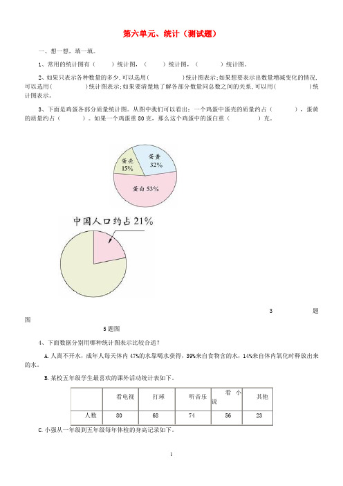 新人教版2019-2020学年六年级数学上册第6单元试卷2 