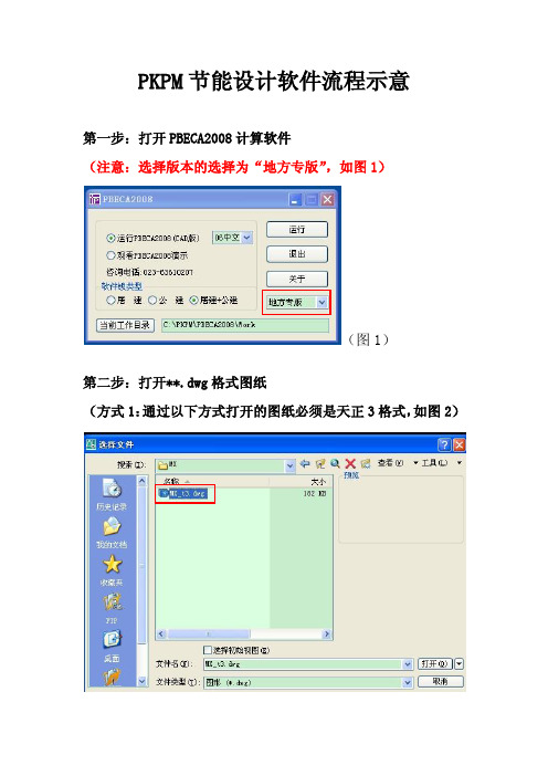 PKPM节能计算软件流程示意