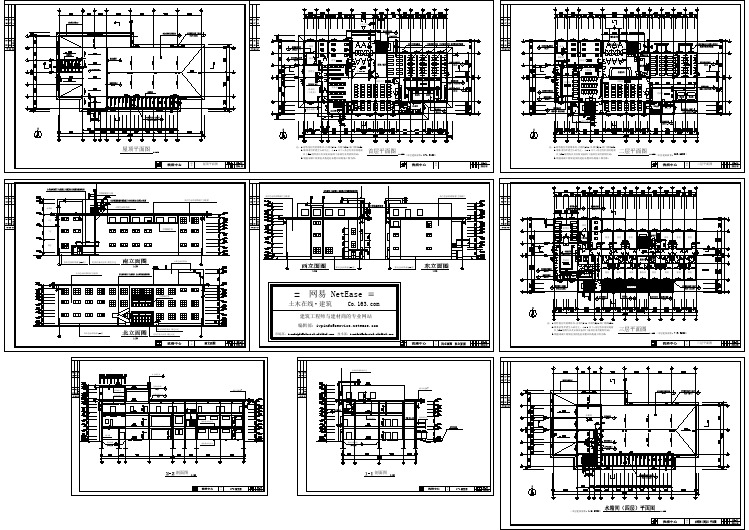 洗浴中心全套建施CAD全套图纸