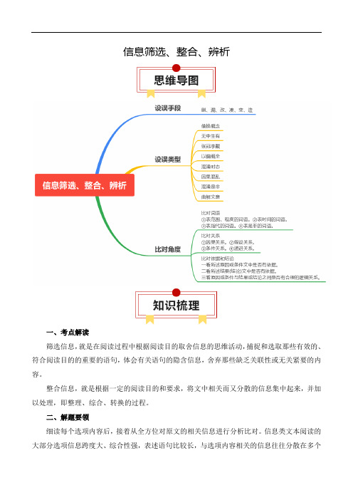 2025年高考语文第一轮复习信息文本专题02：信息类文本文体知识(教师)