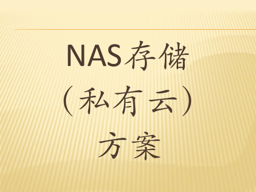 网络存储NAS方案