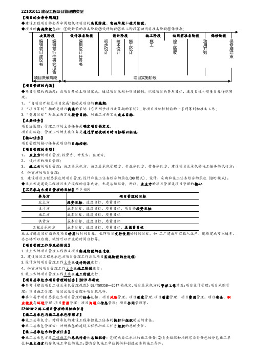 2019年二级建造师《建设工程施工管理》建工社赵长歌精讲