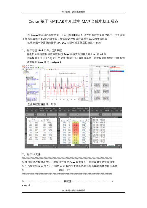 Cruise_基于MATLAB电机效率MAP合成电机工况点