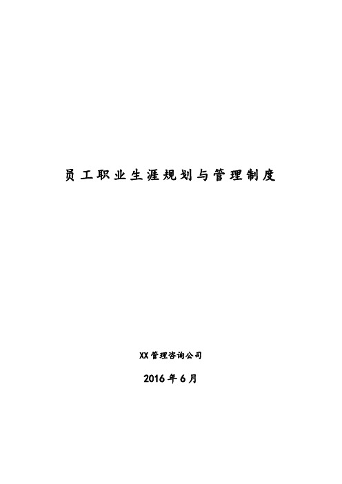 北大纵横—中国兵器工业—员工职业生涯管理制度1127