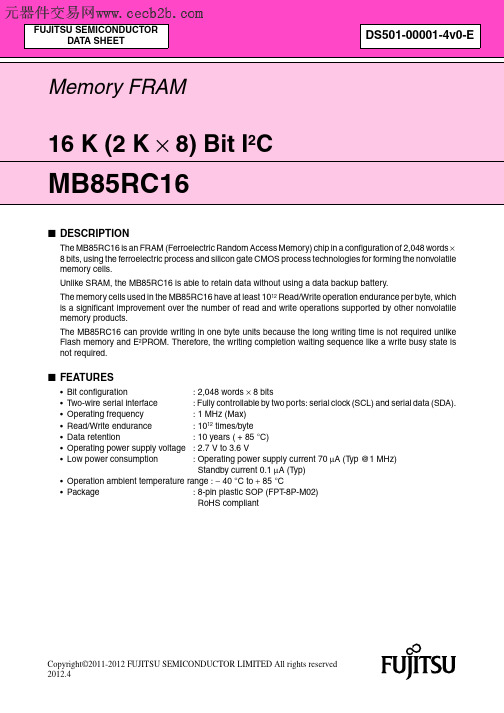 MB85RC16中文资料