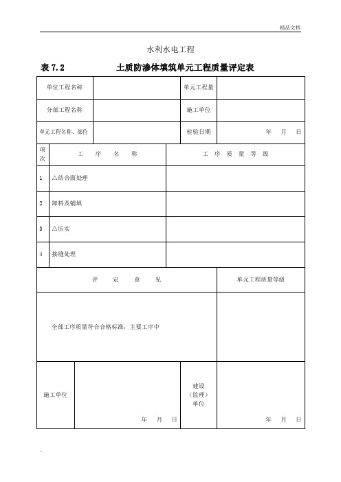 土方回填模板