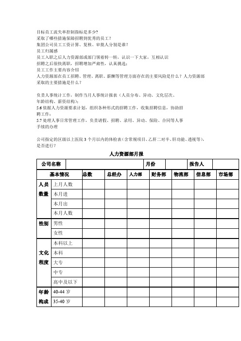 人力资源审计需要关注的要点