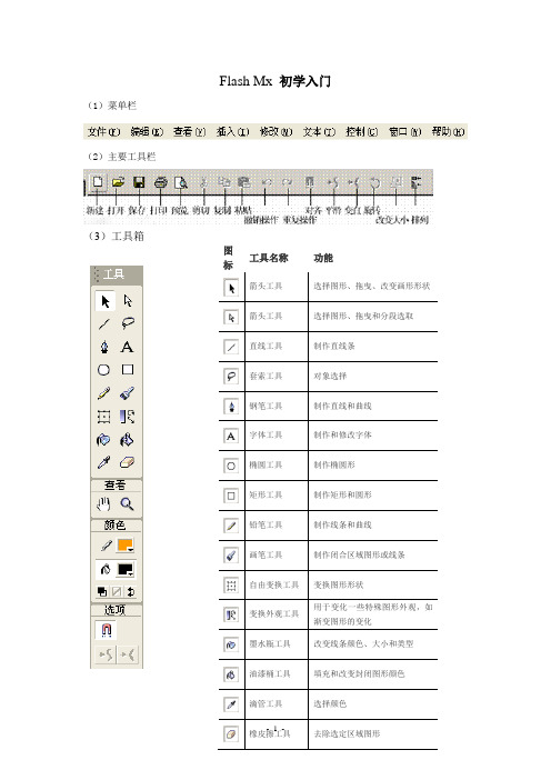 FlashMX的应用具体操作