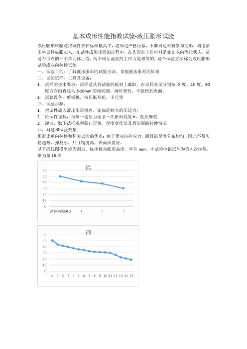 液压胀形试验报告