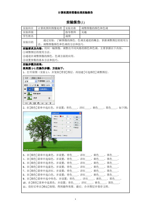 Photoshop实验报告(1)