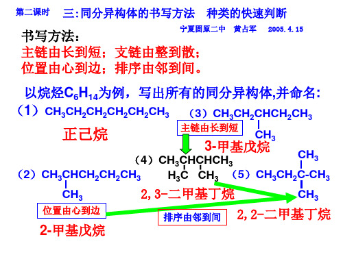 同分异构体的书写方法__种类快速判断