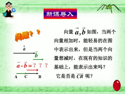 2.2.2向量的减法