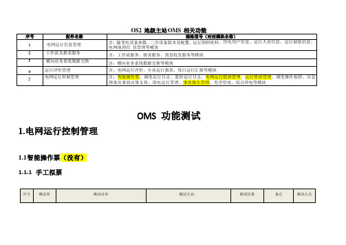 南方电网公司 OS2 地级主站系统送样检测(OMS部分)