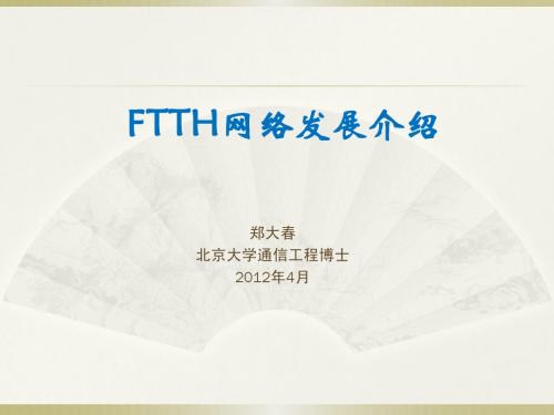 1 FTTH网络发展介绍