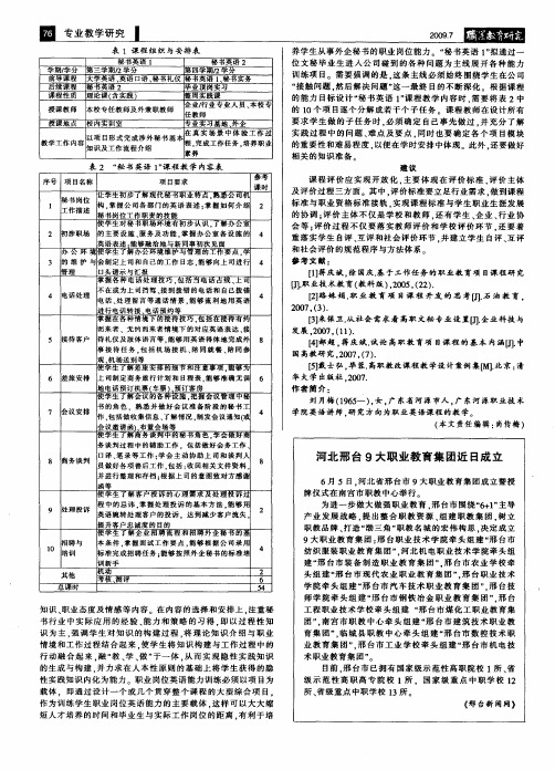 河北邢台9大职业教育集团近日成立