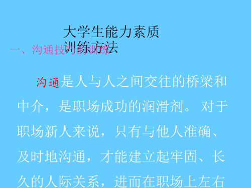 职业沟通技巧ppt课件