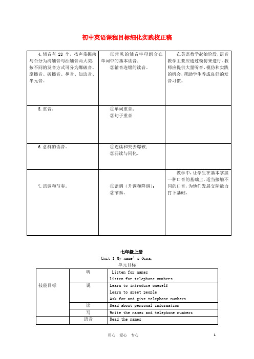 七年级英语下册 课程标准解读 人教新目标版