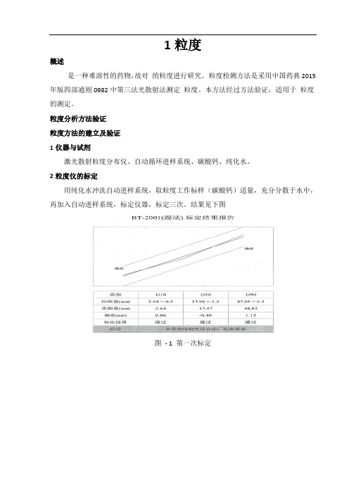 粒度方法验证