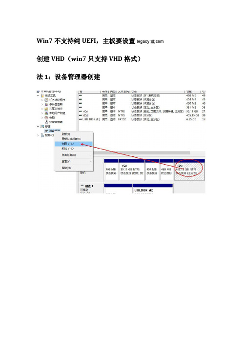 win10下VHD装win7(理顺vhd-UEFI-GPT)