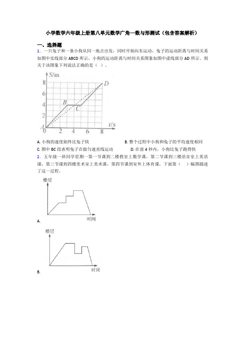 小学数学六年级上册第八单元数学广角—数与形测试(包含答案解析)